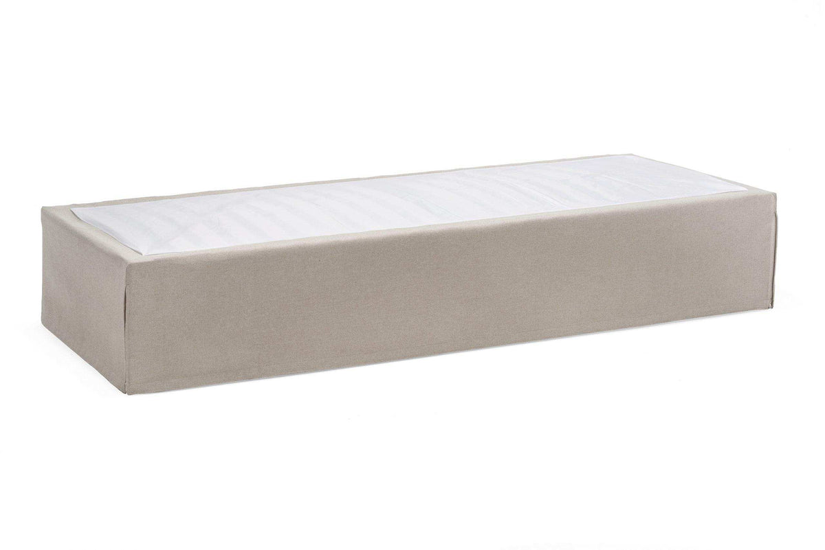 Funktionsbett Twinbox Unterbau, Bezug Nika Beige