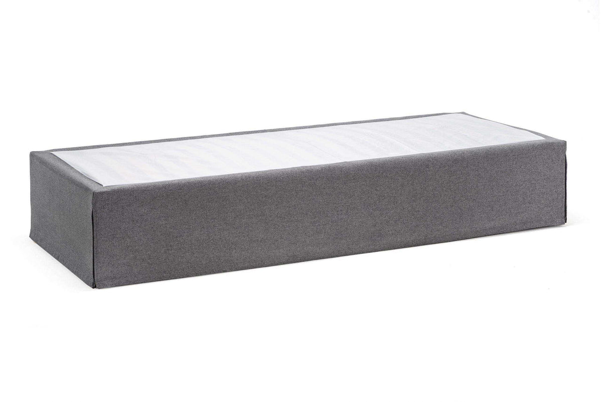 Funktionsbett Twinbox Unterbau, Bezug Nika Grau