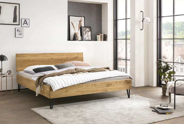 Wildeiche Massivholzbett Premium 04
