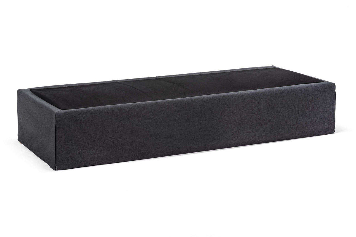 Funktionsbett Twinbox Unterbau, Bezug Nika Anthrazit
