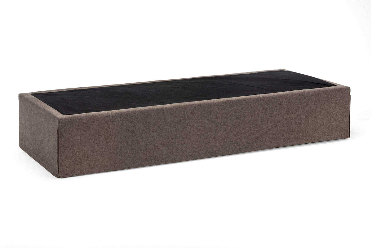 Funktionsbett Twinbox Unterbau, Bezug Nika Braun